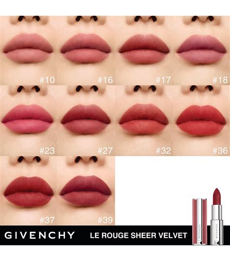 givenchy sheer velvet lipstick review|Givenchy Le Rouge Sheer Velvet Lipsticks .